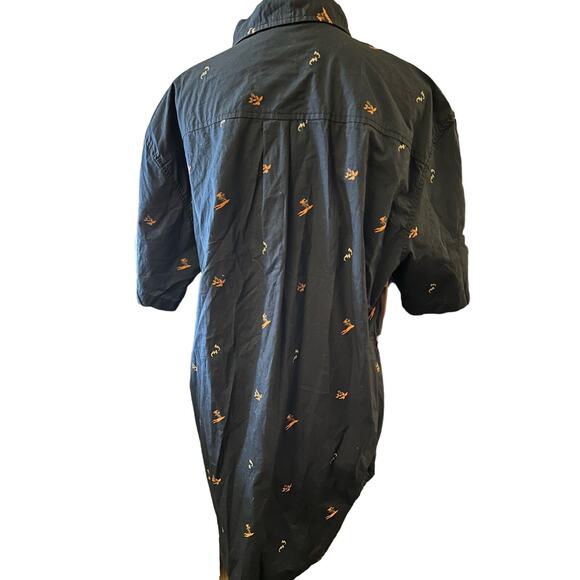 Prana Broderick Slim Fit Shirt, Size XL, Men's, Sharks and Island Print - Picture 3 of 6